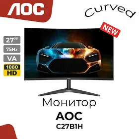 Monitor Монитор AOC C27B1H Eplenyan Ekran Curved