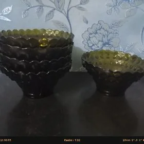 Стеклянные вазочки новые