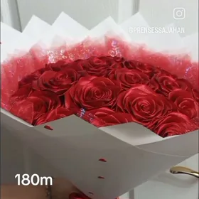 lentadan yasalan buket gül