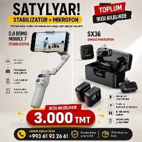 DJI  Osmo mobil 7 we SX36 mikr