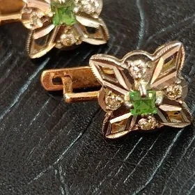 Серьги СССР с бриллиантами.