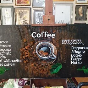 Coffee menu