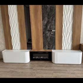 Televizir  pastavka kamin üçin