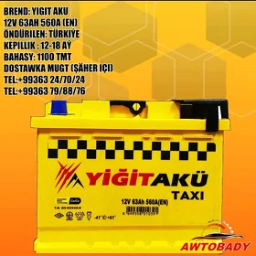 Akumulýator ÝIGIT AKÜ 12V 63AH