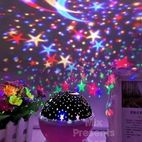 Ýyldyzly asman ночник lampa