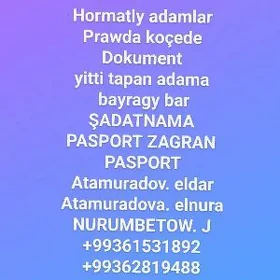 PASPORT YITDI PRAWDA KOÇEDE