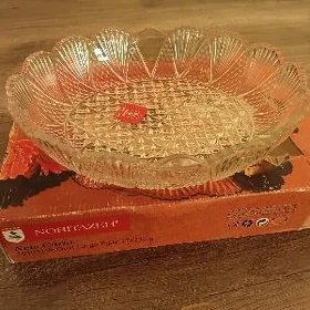 ваза тарелки хрусталь