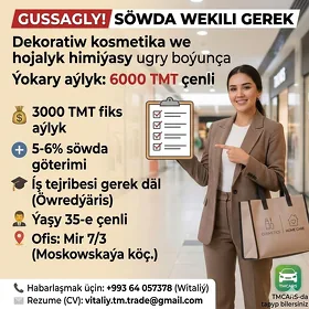 ! Söwda wekili  gerek