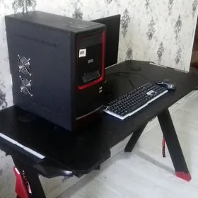 *KOMPYUTER KOMPLEKT + RGB/LED KARBON STOLY BILEN*