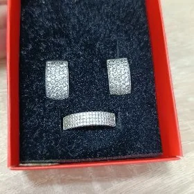 серебро комплект капельное