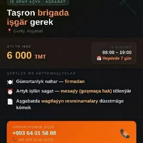 Gurlusyk firma isgar gerek