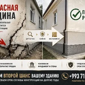 Ремонт опасных трещин