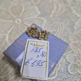 золотые сережки