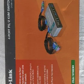 4-портн. PS/2 KVM свитч D-Link