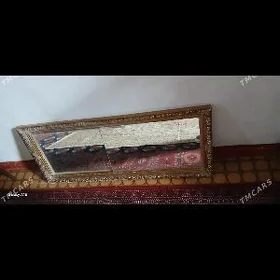 зеркало из 2 х кусков с рамкой