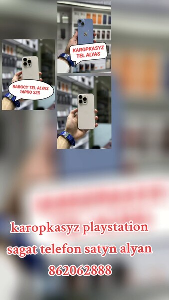 Rabocy tel alyas 16pro 17air x - Aşgabat - video