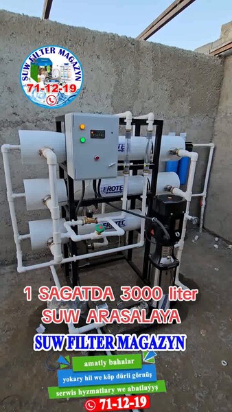 Suw filter 1sagatda 3000 liter - Aşgabat - video